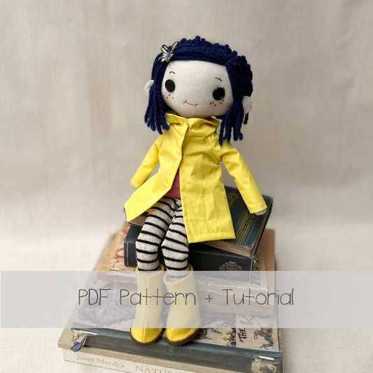'Coraline' 14 Inch Doll Outfit Pattern