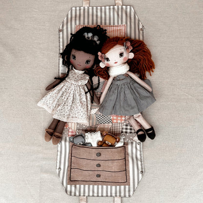 Printed Fabric Doll & Dollhouse Kit