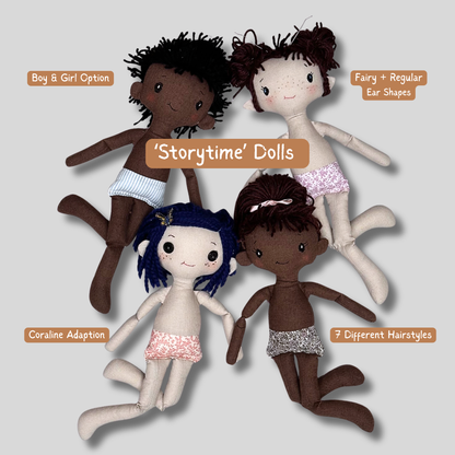Storytime Doll + 3 Outfits Bundle