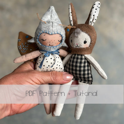 Tiny Fairy & Bunny Dolls