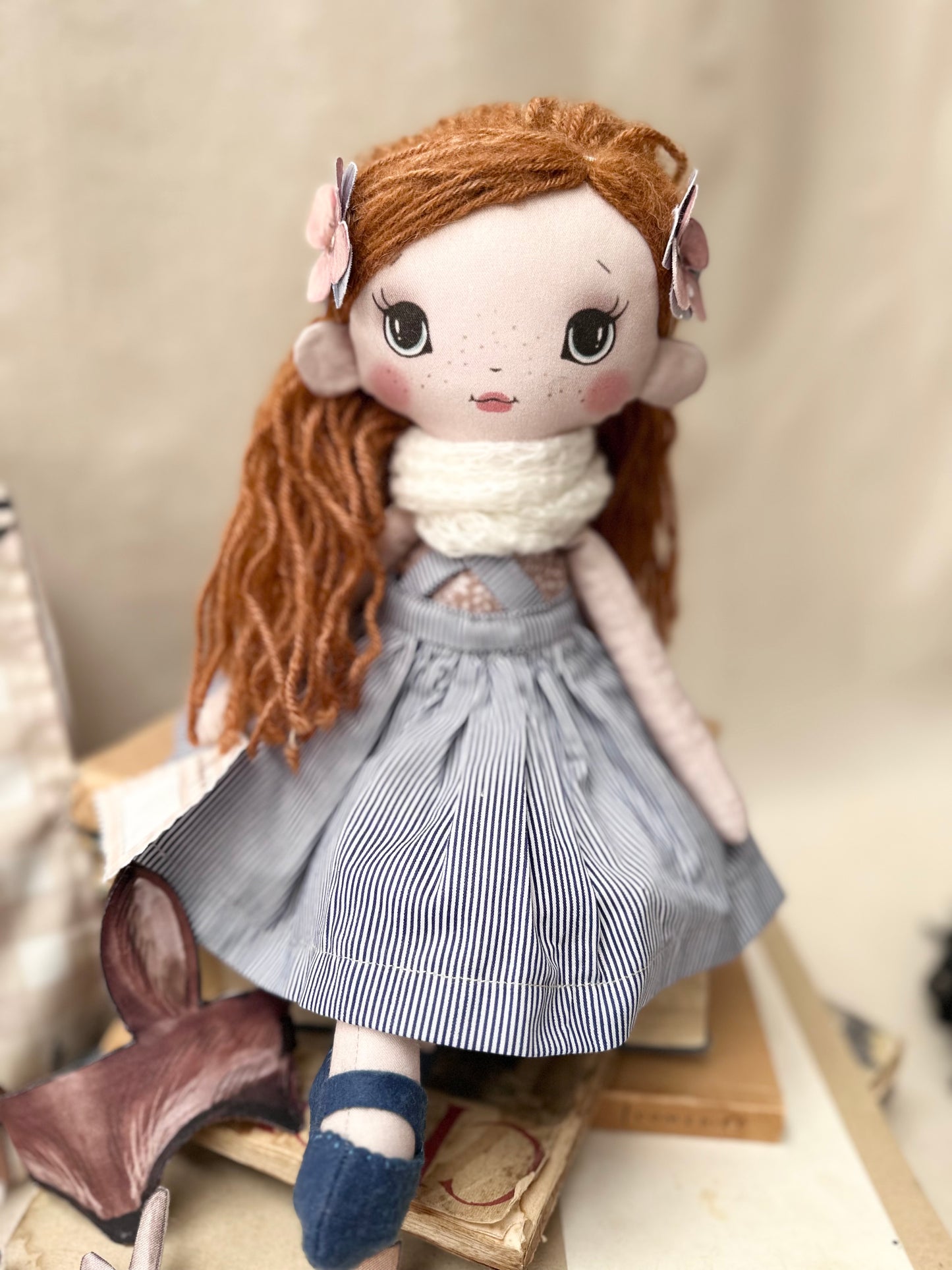 Printed Fabric Doll & Dollhouse Kit