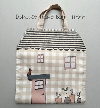 Printed Fabric Doll & Dollhouse Kit