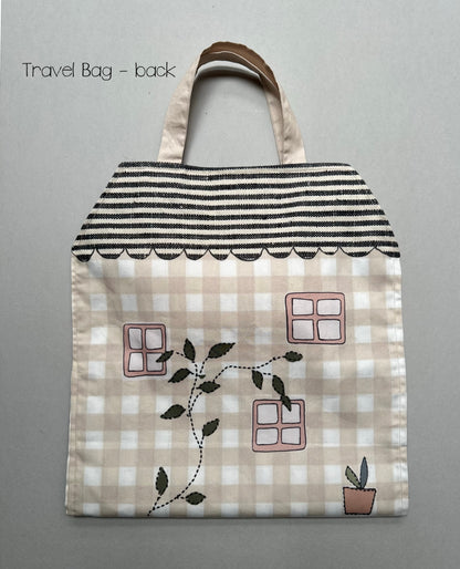 Printed Fabric Doll & Dollhouse Kit