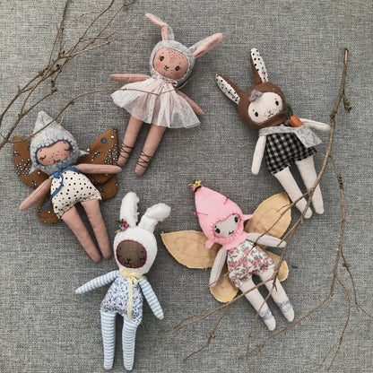 Tiny Fairy & Bunny Dolls