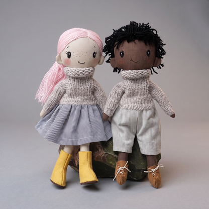 Rolled Neck Sweater Knitting Pattern for Storytime Doll (14")