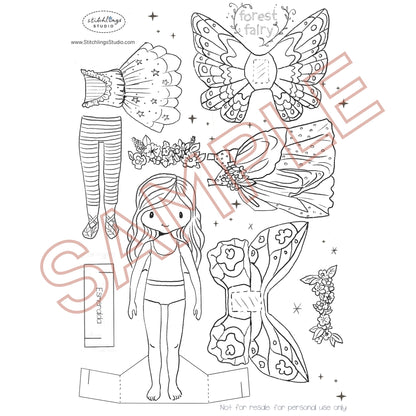 Paper Doll - Esmeralda the Forest Fairy
