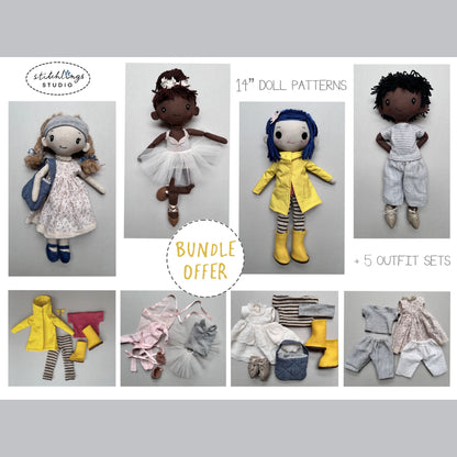 14" Doll Pattern Bundle