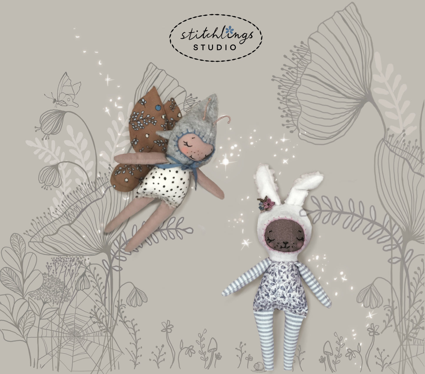Tiny Fairy & Bunny Dolls