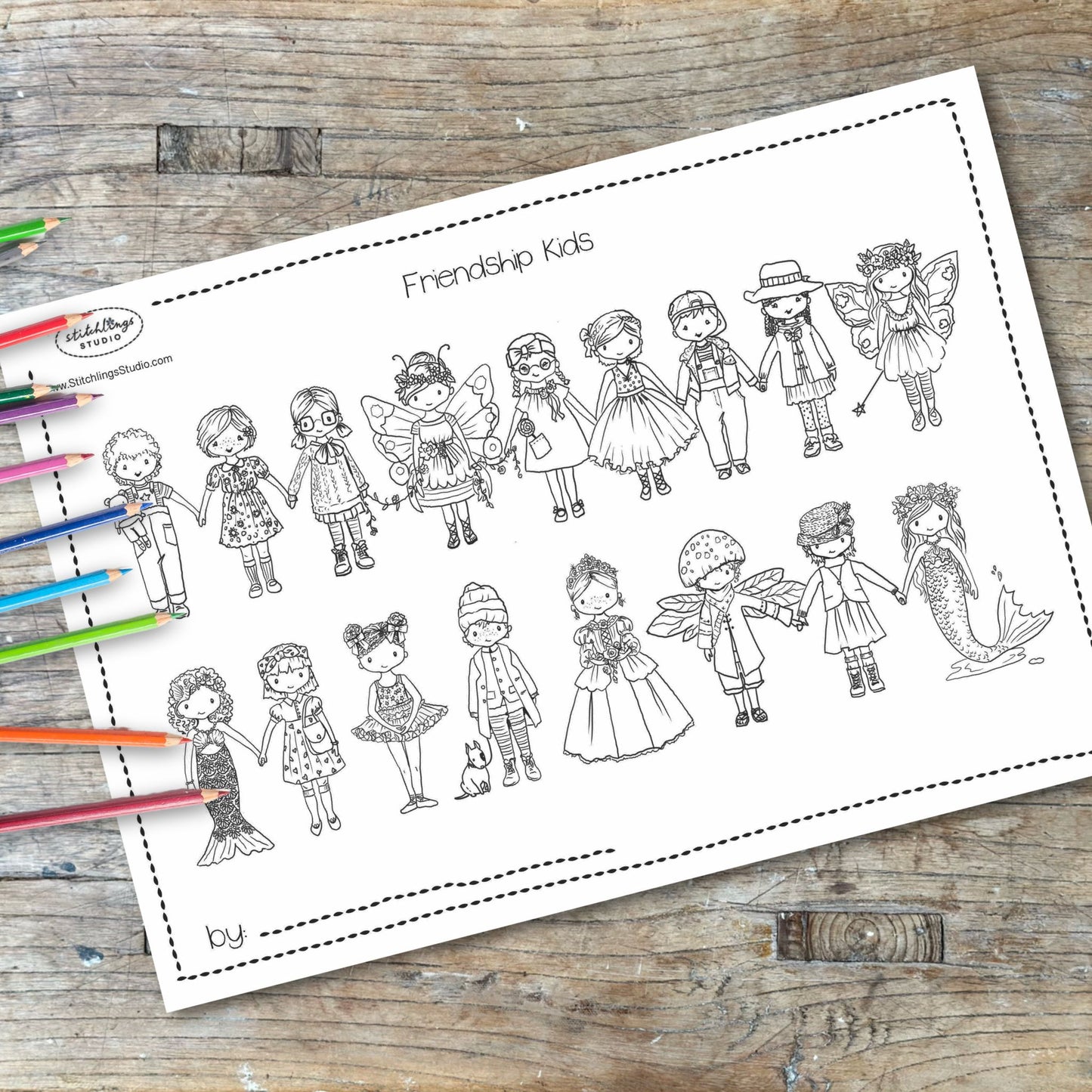 Colour In - Friendship Kids