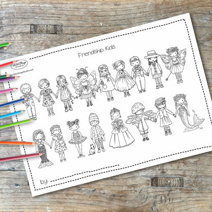 Colour In - Friendship Kids