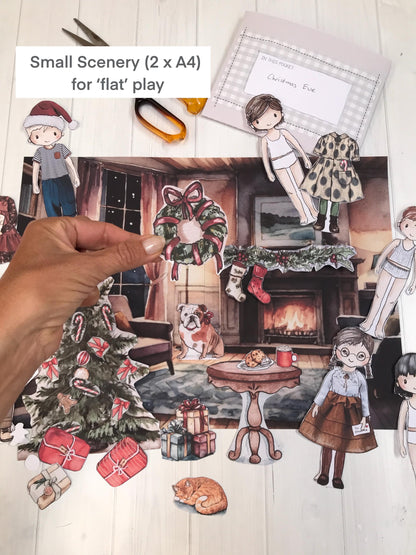 Christmas Paper Doll & Scenery Kit