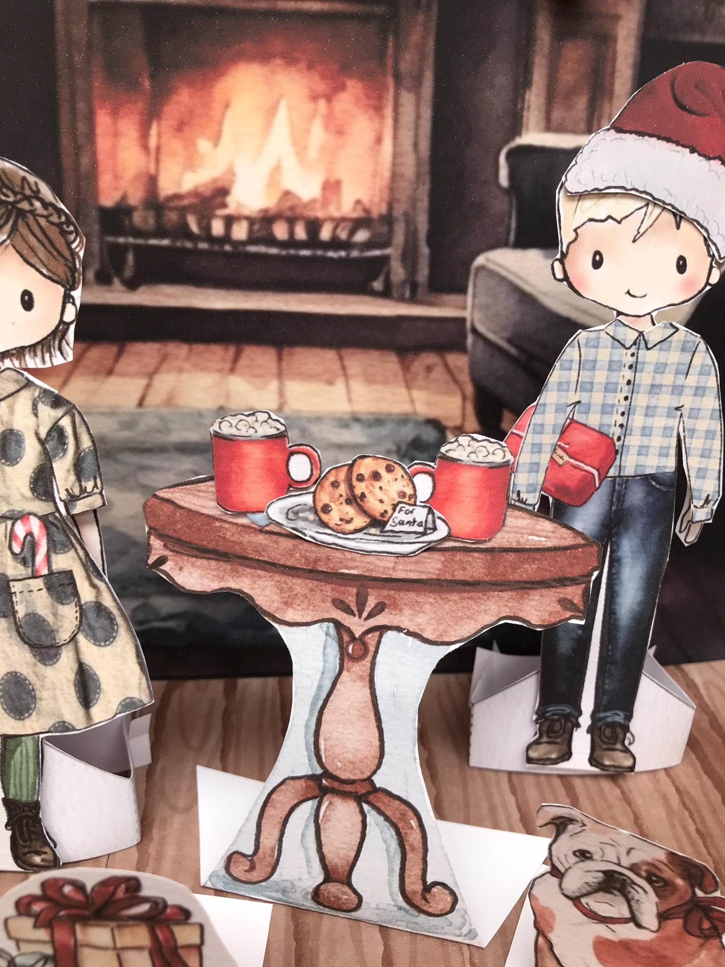 Christmas Paper Doll & Scenery Kit