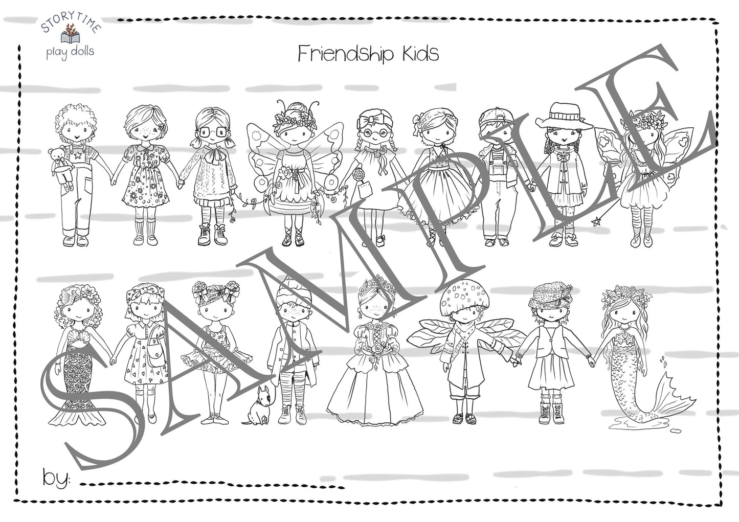 Colour In - Friendship Kids