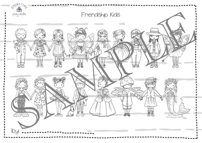 Colour In - Friendship Kids