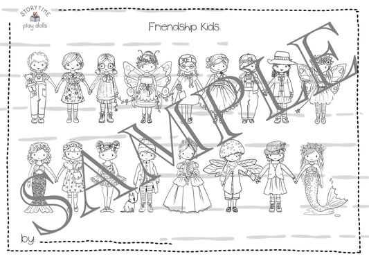 Colour In - Friendship Kids