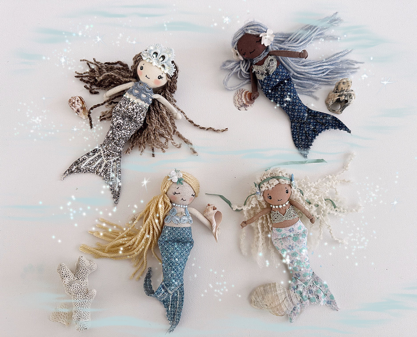 Miniature Mermaids Pattern