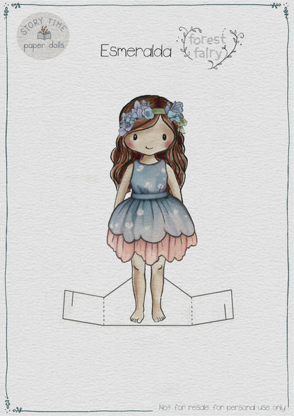 Paper Doll - Esmeralda the Forest Fairy