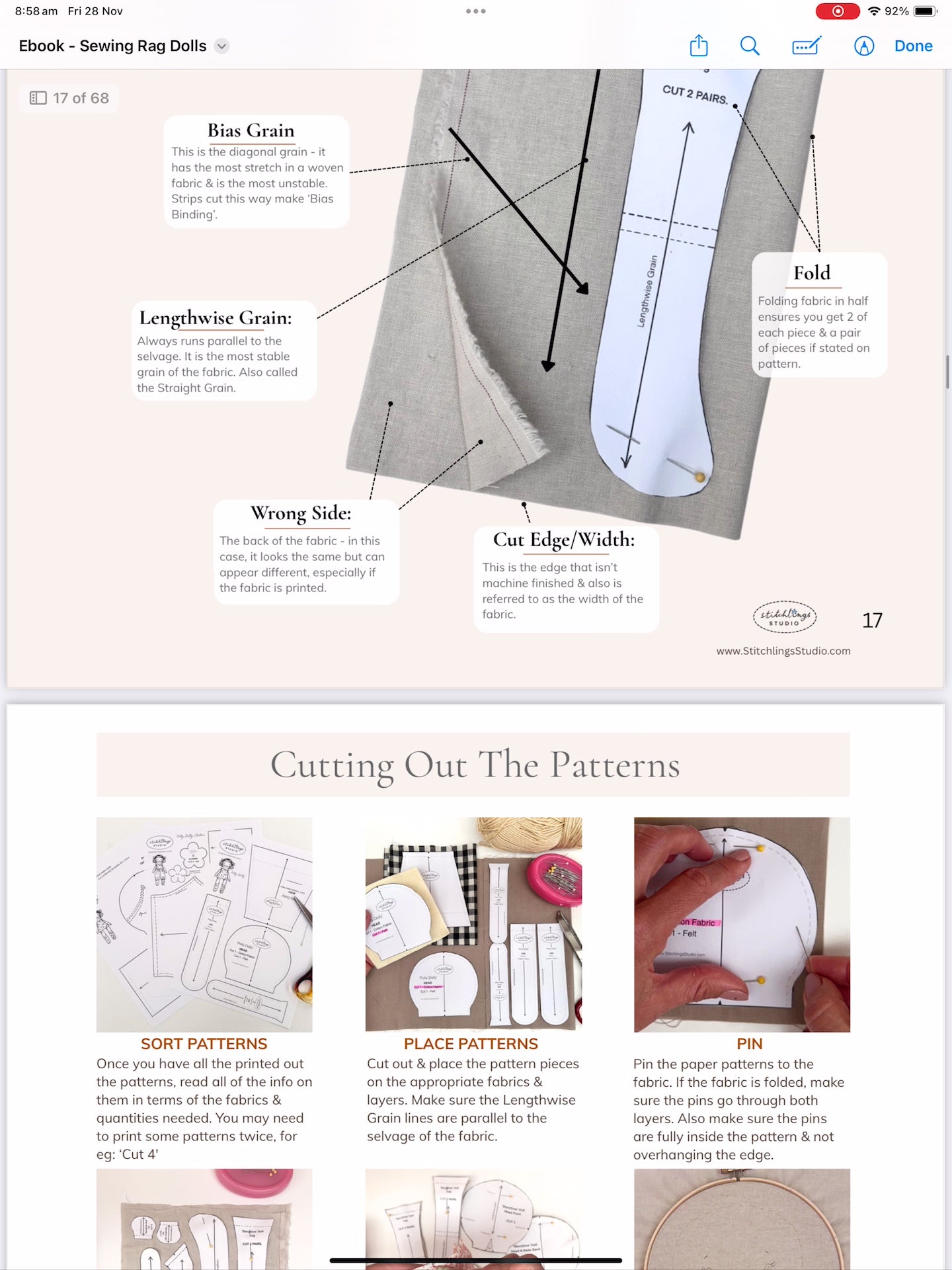 Ebook: Sewing Rag Dolls - A comprehensive beginner's guide